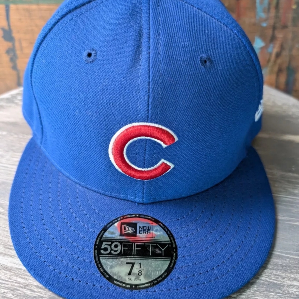 Chicago Cubs New Era 59Fifty Fitted Baseball Cap Hat, 7 1/8, Unisex, NWT!